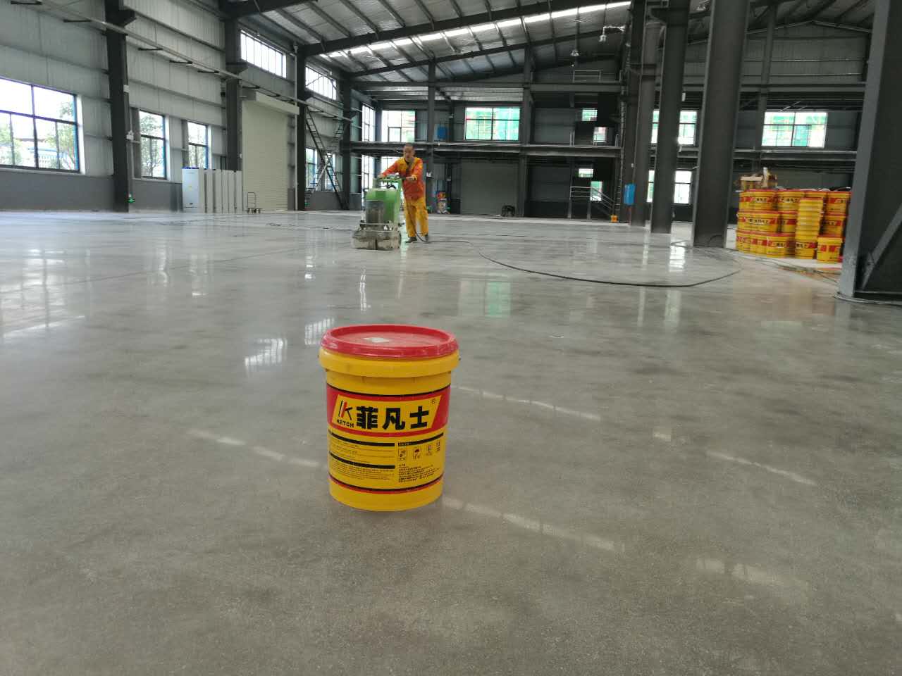 车间通道画线/标识能用固化剂配合吗?